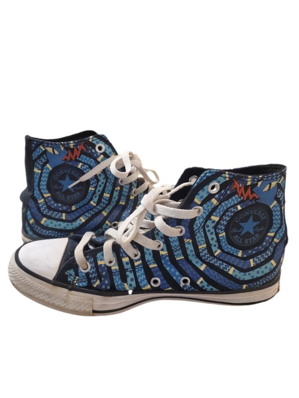 Converse Chuck Taylor All Star High GS 'Snake Coils' Sneakers Size 7.5 - Picture 4 of 7